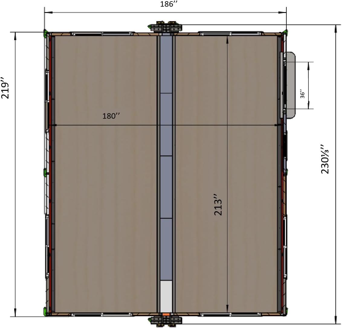 Portable Prefabricated Tiny Home 15x20ft, Mobile Expandable Plastic Prefab House for Hotel, Booth, Office, Guard House, Shop, Villa, Warehouse, Workshop