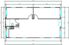 Load image into Gallery viewer, Portable Prefabricated Tiny Home, Foldable, Expandable Container with 1 Bathroom, 2 Bedrooms, Living Room and Open Kitchen.Modern Design, Mobile Expandable House. (White 20x40ft)