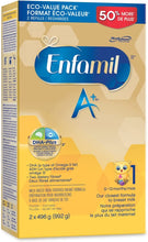 Cargar imagen en el visor de la galería, Enfamil A+, Baby Formula, Value Pack, Powder Refill, DHA (a type of Omega-3 fat) to help support brain development, Age 0-12 months, 99