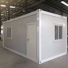 将图片加载到图库查看器,Outdoor Tiny Home Mobile Expandable Plastic Prefabricated House, Modern Sturdy Steel Storage House with Lockable Door and Windows
