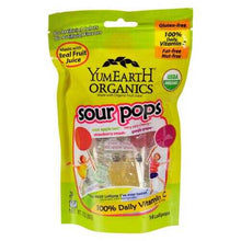 Load image into Gallery viewer, Yummy Earth Organic Super Sour Standup Lollipops - 3 oz - Case of 6