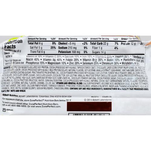 Zone - Nutrition Bar - Double Dark Chocolate - Case of 12 - 1.58 oz.
