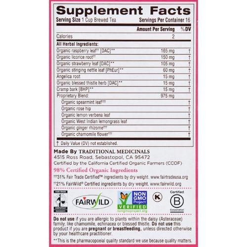 Traditional Medicinals Female Toner Herbal Tea - 16 Tea Bags - Case of 6