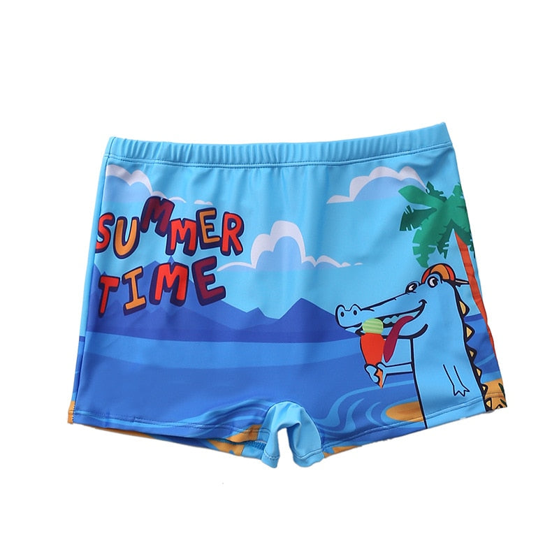 1-6Years Toddler Boys Swimming Trunks Children's Swimwear Kid Boys Swimsuit Dinasour print Boys Swimwear Swim Trunks-SW473