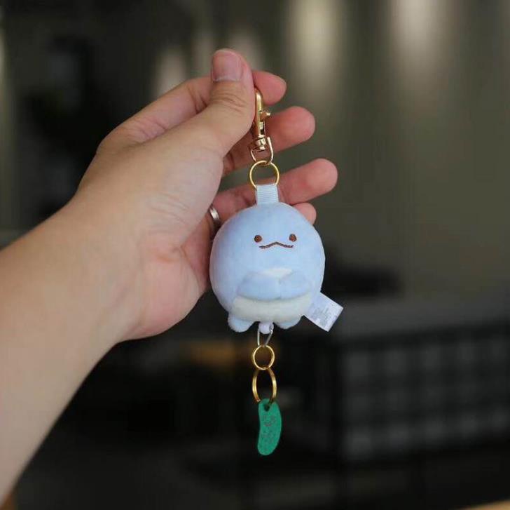 Japan Cartoon Corner Creature Biology Flexible Key Chains Sumikko Gurashi Animal Plush Toy Keychain Pendant Bag Toys Gift