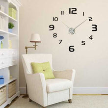 Charger l'image dans la galerie, 3D DIY Modern EVA Round Number Wall Clock Sticker Home Decoration