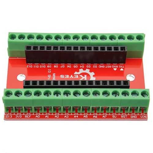 NANO IO Shield Expansion Board + ATmega328P Nano V3 Controller Geekcreit for Arduino - products that work with official Arduino boards