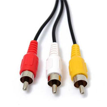 将图片加载到图库查看器,5ft/1.5m 2.5mm Jack Male Plug To 3 RCA Male Phono Audio Video AV Out Cable