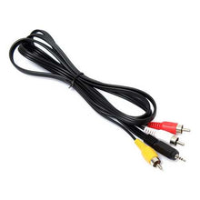 将图片加载到图库查看器,5ft/1.5m 2.5mm Jack Male Plug To 3 RCA Male Phono Audio Video AV Out Cable