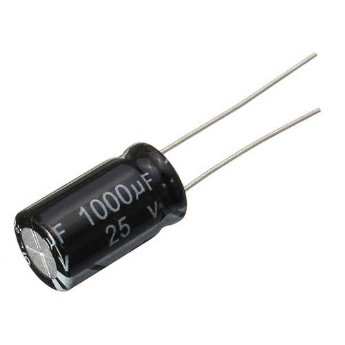 20pcs 1000uF 25V Radial Electrolytic Capacitor 10 x 17mm 105?C