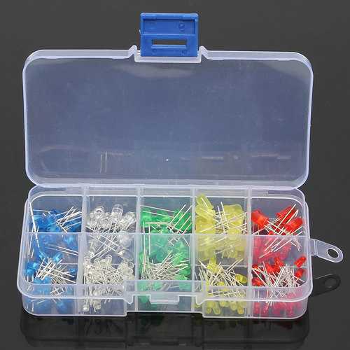 Geekcreit? 375pcs 3MM 5MM LED Light Emitting Diode Beads Resistance Lights Kits Bulb Lamp