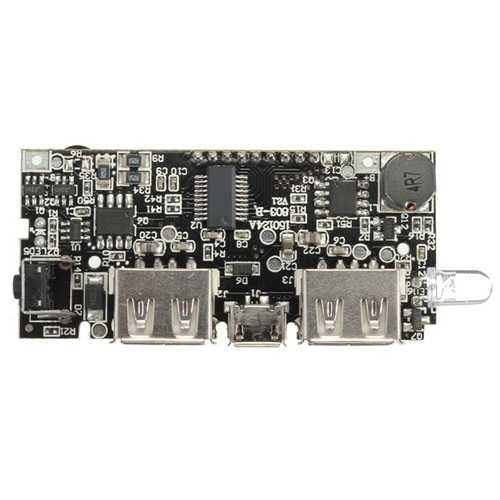 Dual USB 5V 1A 2.1A Mobile Power Bank 18650 Battery Charger PCB Module Board