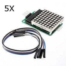 Cargar imagen en el visor de la galería, 5Pcs MAX7219 Dot Matrix Module MCU LED Control Module Kit