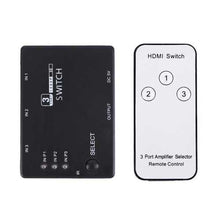 將圖片載入圖庫檢視器 3x1 3 Port 1080P Video HD Switch Switcher Splitter IR Remote For HDTV PS3 DVD