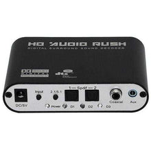 将图片加载到图库查看器,Digital to Analog AC3 Optical to Stereo Surround HD 5.1 Audio Decoder 2 SPDIF Ports HD Audio Rush