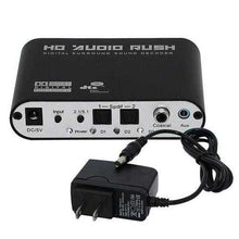 将图片加载到图库查看器,Digital to Analog AC3 Optical to Stereo Surround HD 5.1 Audio Decoder 2 SPDIF Ports HD Audio Rush