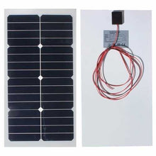 Cargar imagen en el visor de la galería, 20W 12V 54CM x 28CM Photovoltaic semi flexible Solar Panel With 3M Cable