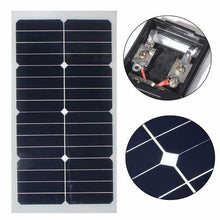 Cargar imagen en el visor de la galería, 20W 12V 54CM x 28CM Photovoltaic semi flexible Solar Panel With 3M Cable