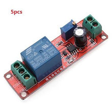 将图片加载到图库查看器,5pcs Delay Timer Switch Adjustable 0-10sec With NE555 Electrical Input 12V 10A