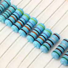 将图片加载到图库查看器,500 Pcs 1W 1% Metal Film Resistor 100 Value 10 ohm-1M ohm Assortment Kit