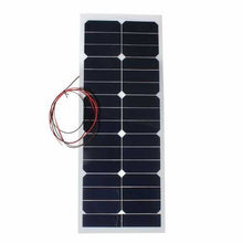 将图片加载到图库查看器,SS-30W12V 730x280x2.5mm 12V 30W Solar Panel Photovoltaic Semi Flexible For Camper Boat Cabin