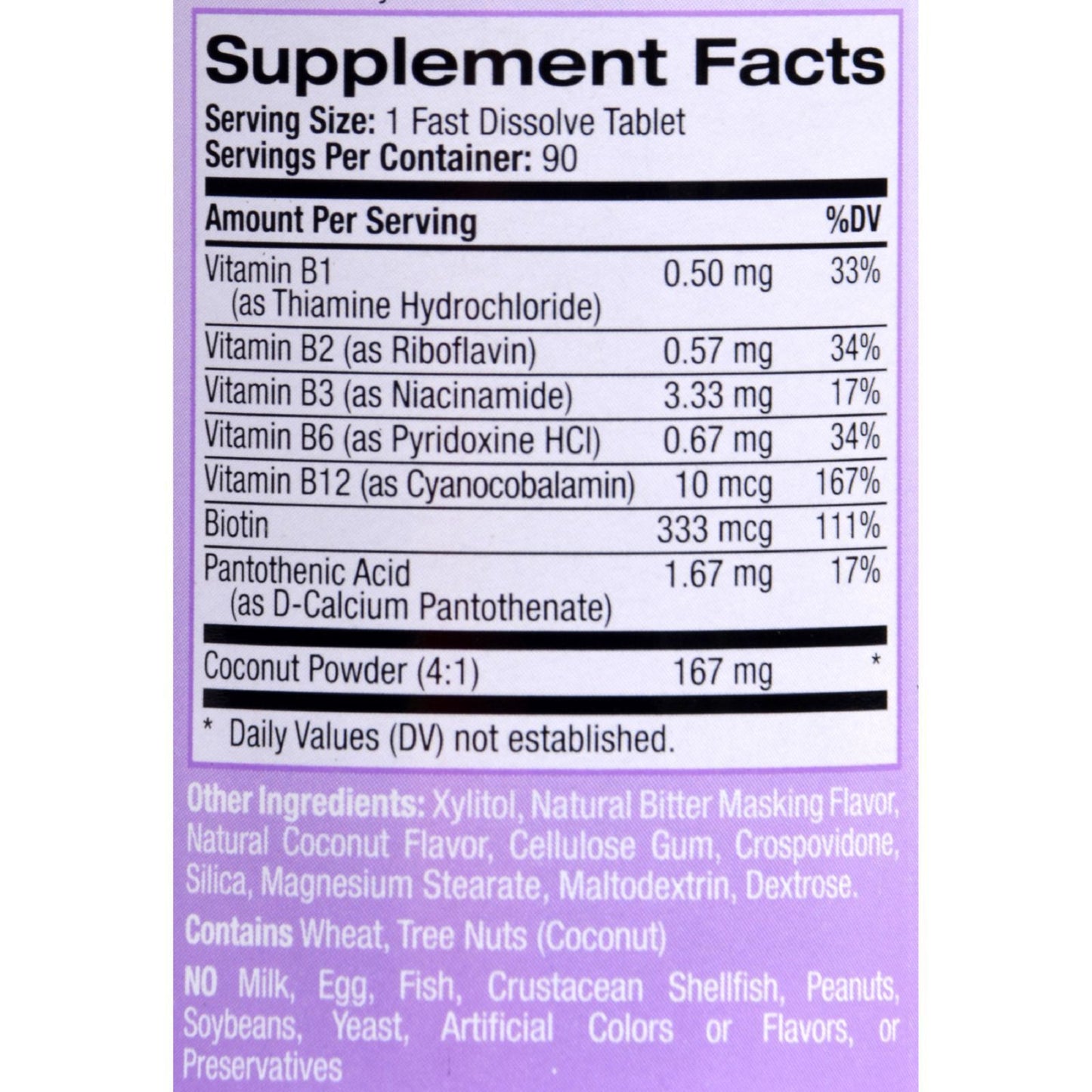 Natrol B-Complex Fast Dissolve - 90 Tablets