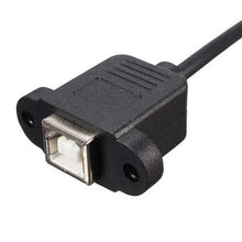 将图片加载到图库查看器,50cm USB 2.0 B Male to USB B Female Socket Printer Panel Mount Extension Cable