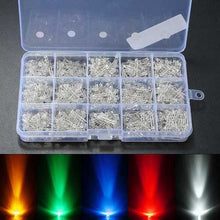 Charger l'image dans la galerie, 750Pcs 3mm Diodes LED Light Yellow Red Blue Green White Assortment DIY Kit
