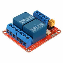 将图片加载到图库查看器,5Pcs 12V 2 Channel Relay Module With Optocoupler Support High Low Level Trigger