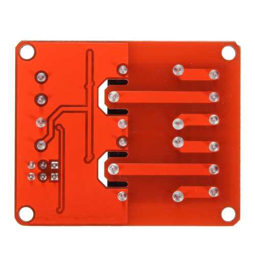 5Pcs 12V 2 Channel Relay Module With Optocoupler Support High Low Level Trigger