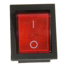 将图片加载到图库查看器,50pcs Red Light Lamp 4 Pin DPST ON-OFF Rocker Boat Switch 13A/250V 20A/125V