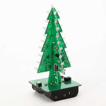 將圖片載入圖庫檢視器 3Pcs Geekcreit? DIY Christmas Tree LED Flash Kit 3D Electronic Learning Kit