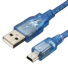 将图片加载到图库查看器,5pcs 30CM Blue Male USB 2.0A To Mini Male USB B Cable For