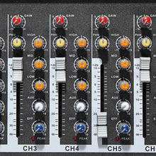Cargar imagen en el visor de la galería, EL MPortable 7 Channel Professional Live Studio Audio Mixer USB Mixing Console KTV DJ Karaoke