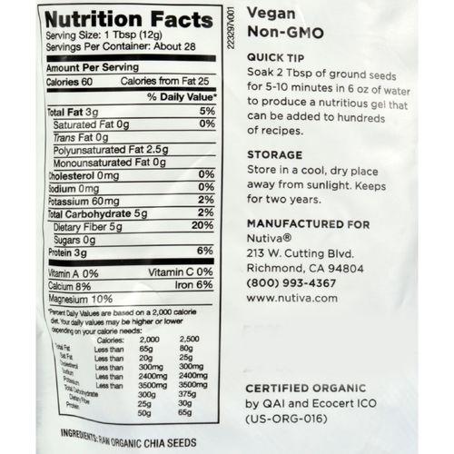 Nutiva Organic Milled Chia Seeds - 14 oz