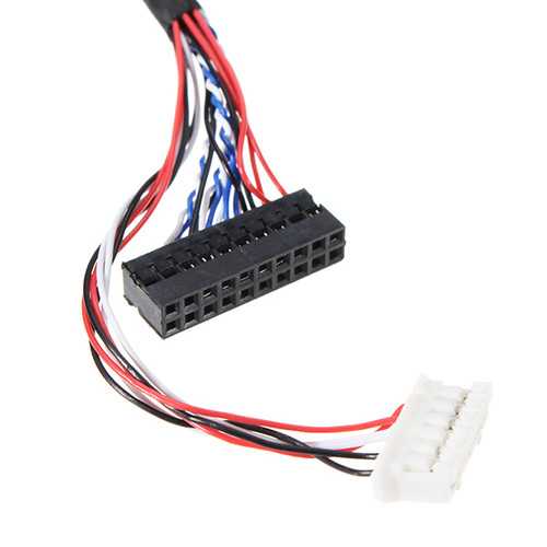 3Pcs 40 Pin 1 Channel 6 Bit LED LCD LVDS Screen Cable For Display