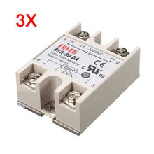 將圖片載入圖庫檢視器 3Pcs 80A SSR-80DA Solid State Relay Module DC To AC 24V-380V Output