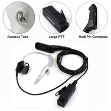 将图片加载到图库查看器,Retevis R-1M21 Two Wire PTT Acoustic Tube Earpiece for Motorola XPR6000 XPR6550 DP4800 DP4801 P8268 Walkie Talkie C9048A