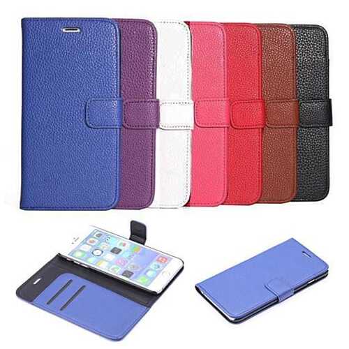 iPhone 6 Case with Wallet and Stand - Color: Red