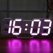 Charger l'image dans la galerie, Large Modern Digital Led Skeleton Wall Clock Timer 24/12 Hour Display 3D Gife