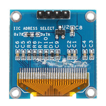 Cargar imagen en el visor de la galería, 0.96 Inch 4Pin White LED IIC I2C OLED Display With Screen Protection Cover Geekcreit for Arduino - products that work with official Arduino boards