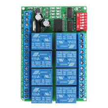 Charger l'image dans la galerie, 8 Channel DC 12V RS485 Relay Module Modbus RTU 485 Remote Control Switch For PLC PTZ Camera Security Monitoring