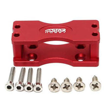 Load image into Gallery viewer, Black/Red CNC Aluminium Alloy Steering Gear Bracket