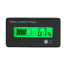 將圖片載入圖庫檢視器 3Pcs 12V/24V/36V/48V 8-70V LCD Acid Lead Lithium Battery Capacity Indicator Digital Voltmeter