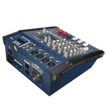 Load image into Gallery viewer, EL M PMX402D-USB 48V 4 Channel USB KTV Karaoke Audio Stage Mixer With Power Amplifier