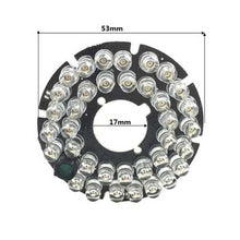 將圖片載入圖庫檢視器 36pcs 850nm LEDs CCTV F5 Infrared Illuminator IR 90 Degrees Bulb Board for Bullet CCTV Camera