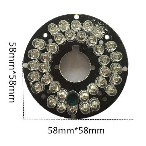 36 LED IR Lights 850nm Width Conch Hemisphere Camera Infrared Illuminator Board