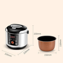 将图片加载到图库查看器,12V 24V Mini Rice Cooker Car Truck Soup Porridge Cooking Machine Food Steamer Electric Heating Lunch Box Meal Heater Warmer 2L