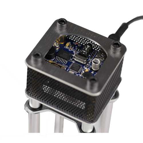 Assembled IV-18 Fluorescent Tube Clock 6 Digital Display Aluminum Alloy Energy Pillar With Remote Control