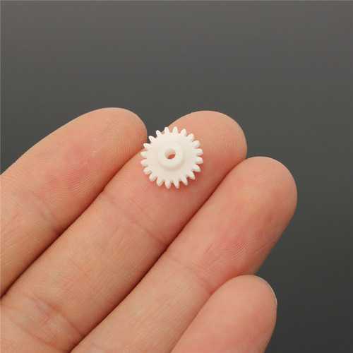 50Pcs/Pack 2mm Dia 22 Teeth Plastic Single Layer Gear For DIY Model Toy Motor Shaft Gear
